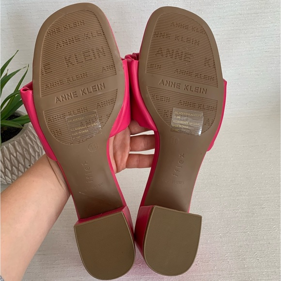 NWOT Anne Klein Ladessa Hot Pink iflex Slide Sandals Woman’s 11 - Picture 11 of 12